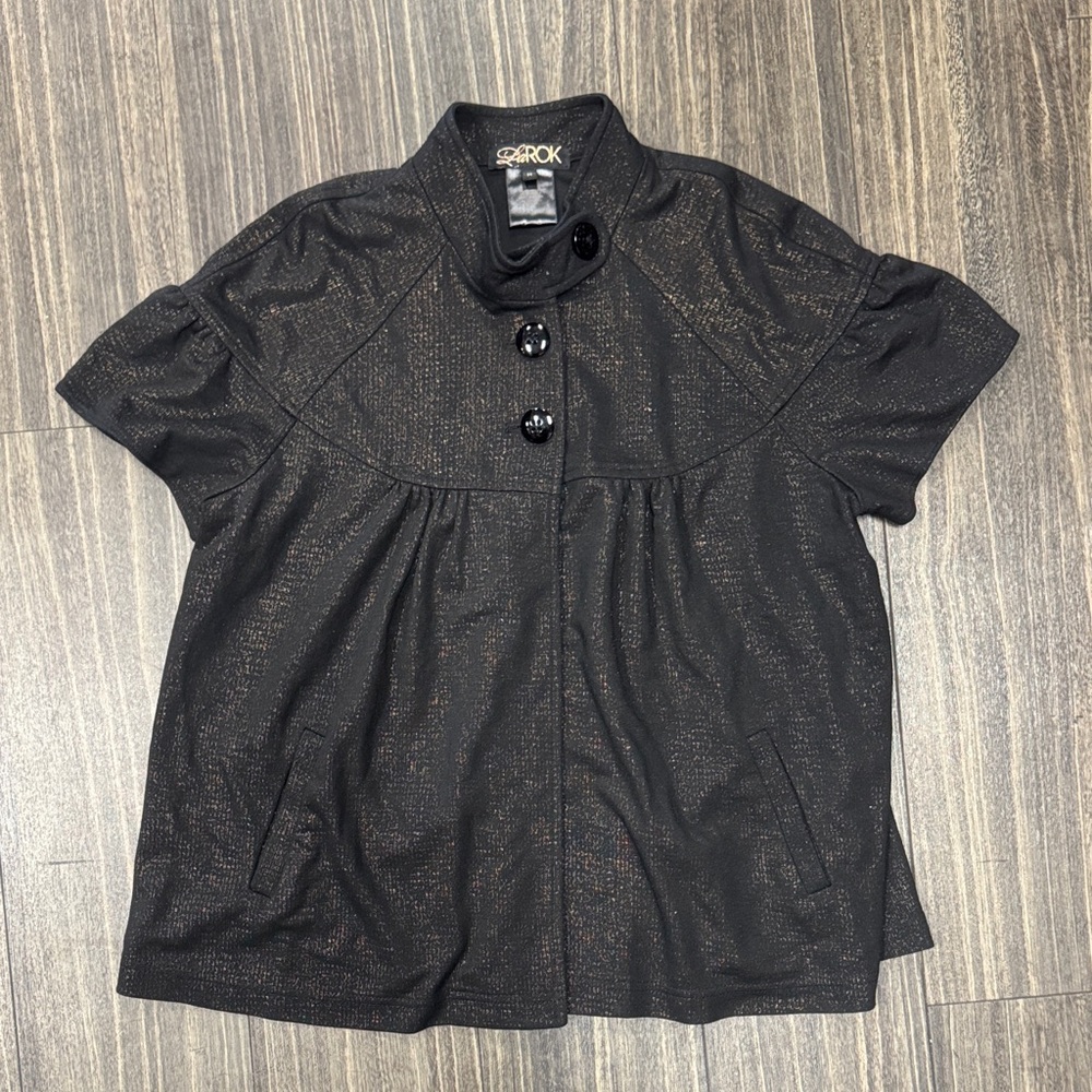 LaRok Black Cape Jacket